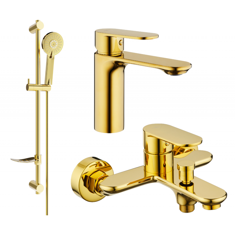 Mexen Milo DF40 sada do vane, zlatá - 71303DF40-50