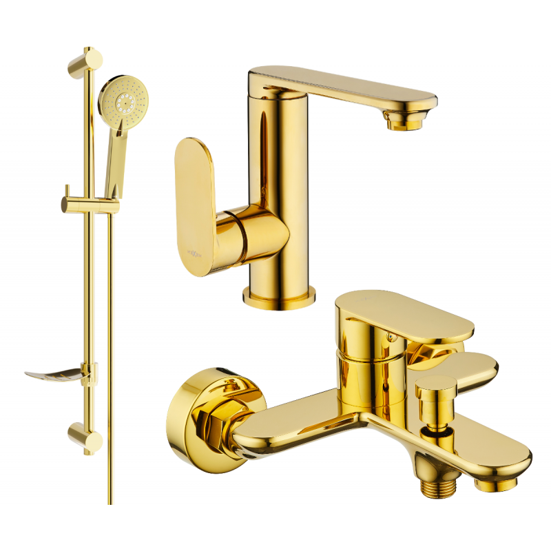 Mexen Milo DF40 vaňový set, zlatý - 713053DF40-50