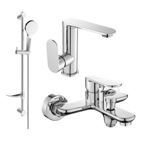 Mexen Milo DF05 kúpeľný set, chróm - 713053DF05-00