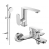 Mexen Milo DF05 kúpeľný set, chróm - 713053DF05-00