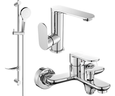 Mexen Milo DF05 kúpeľný set, chróm - 713053DF05-00