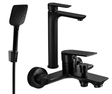 Mexen Alfa R62 kúpeľňový set, čierny - 745713R62-70