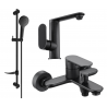 Mexen Milo DF05 vaňový set, čierny - 713053DF05-70