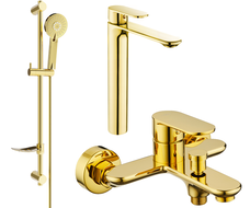 Mexen Milo DF40 vaňový set, zlatý - 71313DF40-50