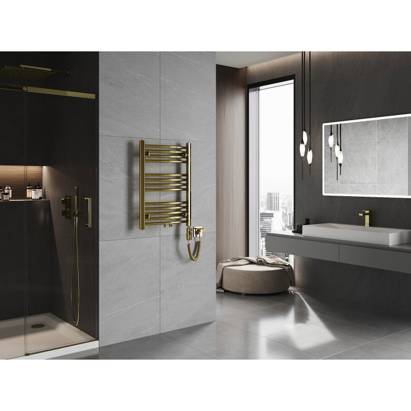 Mexen Ares elektrický radiátor 700 x 500 mm, 300 W, zlatý - W102-0700-500-2300-50