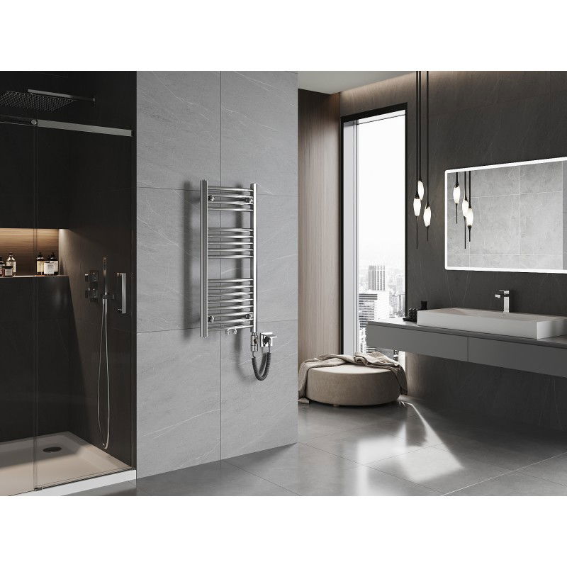 Mexen Ares elektrický radiátor 900 x 400 mm, 300 W, chróm - W102-0900-400-2300-01