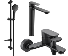 Mexen Milo DF05 vaňový set, čierny - 71313DF05-70