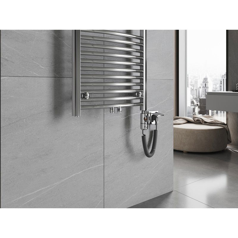 Mexen Ares elektrický radiátor 1200 x 400 mm, 300 W, chróm - W102-1200-400-2300-01