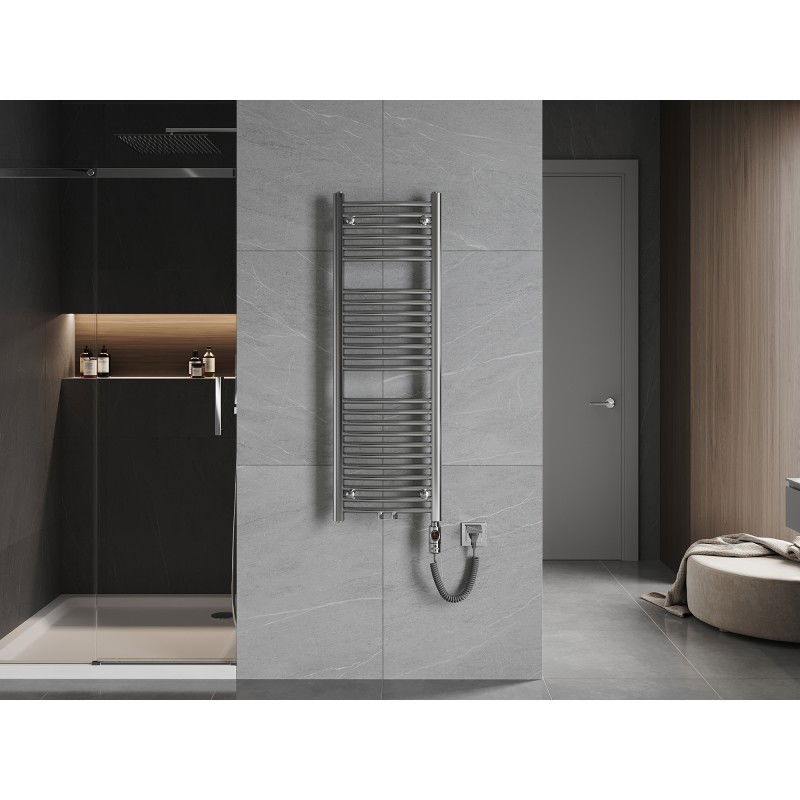 Mexen Ares elektrický radiátor 1200 x 400 mm, 300 W, chróm - W102-1200-400-2300-01