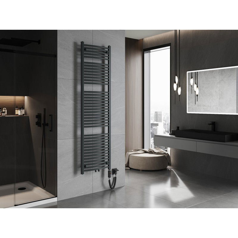 Mexen Ares elektrický radiátor 1800 x 500 mm, 900 W, antracit - W102-1800-500-2900-66