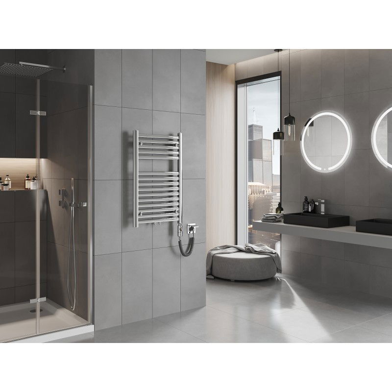 Mexen Hades elektrický radiátor 800 x 500 mm, 300 W, chróm - W104-0800-500-2300-01