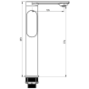 Mexen Milo DF05 vaňový set, chróm - 713153DF05-00