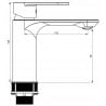 Mexen Milo DF40 sprchová sada, chróm - 71304DF40-00