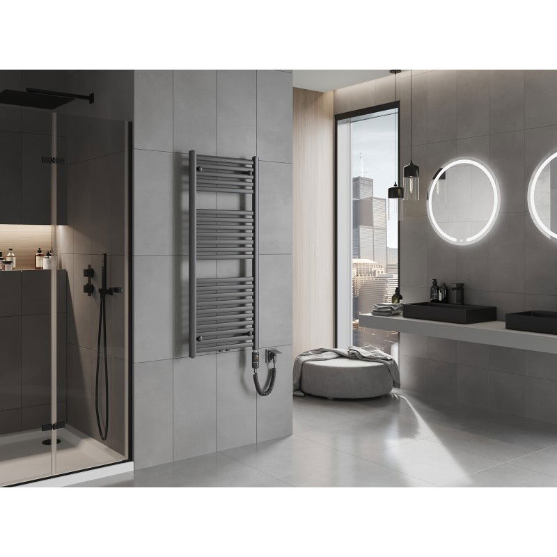 Mexen Hades elektrický radiátor 1200 x 500 mm, 600 W, antracit - W104-1200-500-2600-66