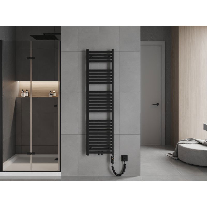 Mexen Hades elektrický radiátor 1500 x 400 mm, 600 W, čierny - W104-1500-400-2600-70