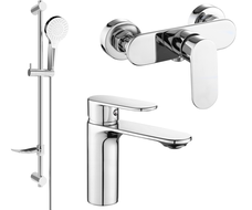 Mexen Milo DF05 sprchová súprava, chróm - 71304DF05-00