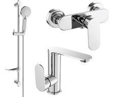 Mexen Milo DF40 sprchová sada, chróm - 713054DF40-00