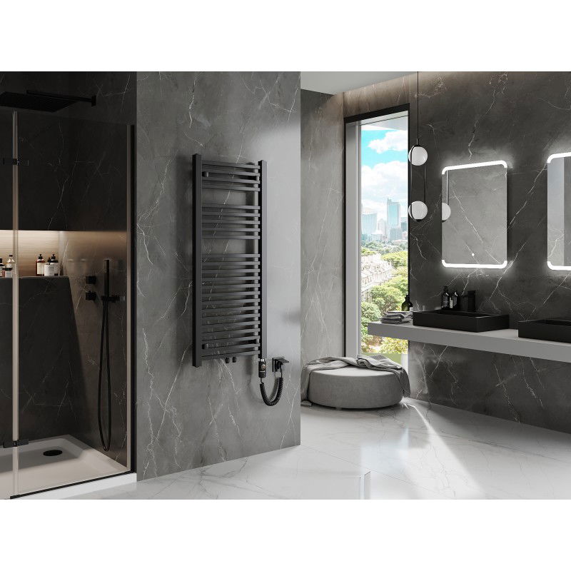 Mexen Pluton elektrický radiátor 1200 x 500 mm, 600 W, čierny - W106-1200-500-2600-70