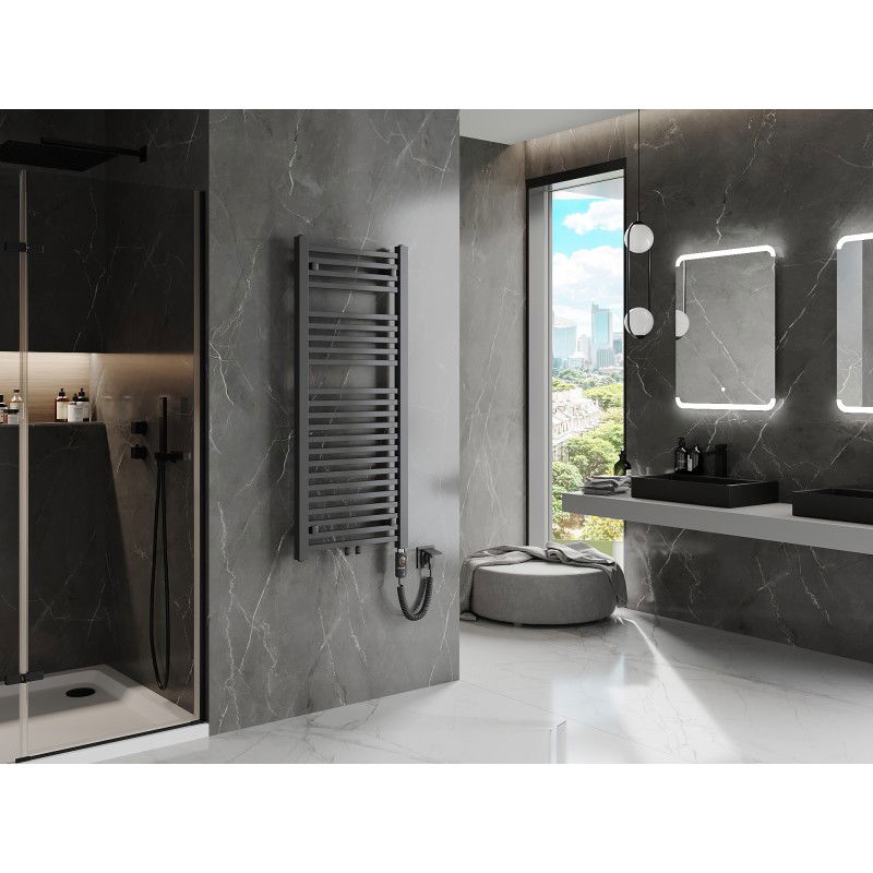 Mexen Pluton elektrický radiátor 1200 x 500 mm, 600 W, antracit - W106-1200-500-2600-66