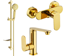 Mexen Milo DF40 sprchová sada, zlatá - 713054DF40-50