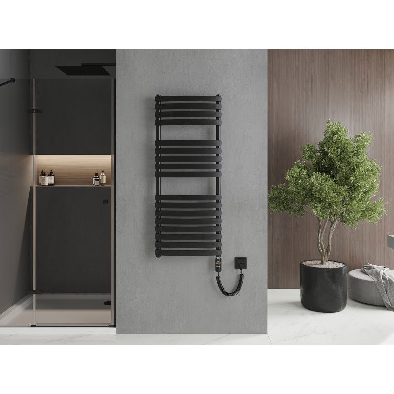 Mexen Bachus elektrický radiátor 1200 x 500 mm, 600 W, čierny - W109-1200-500-2600-70