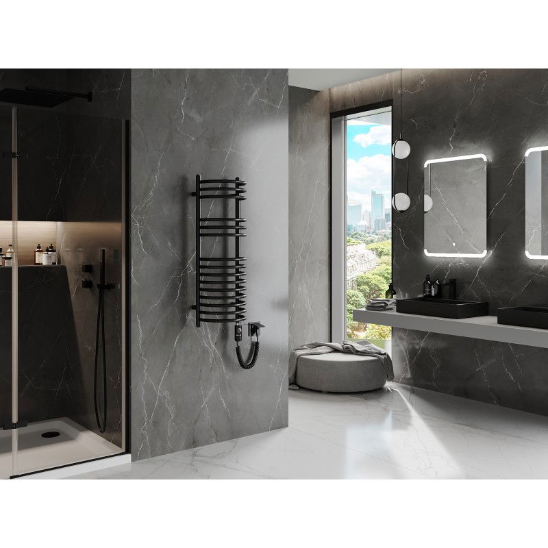 Mexen Eros elektrický radiátor 900 x 318 mm, 300 W, čierny - W112-0900-318-2300-70