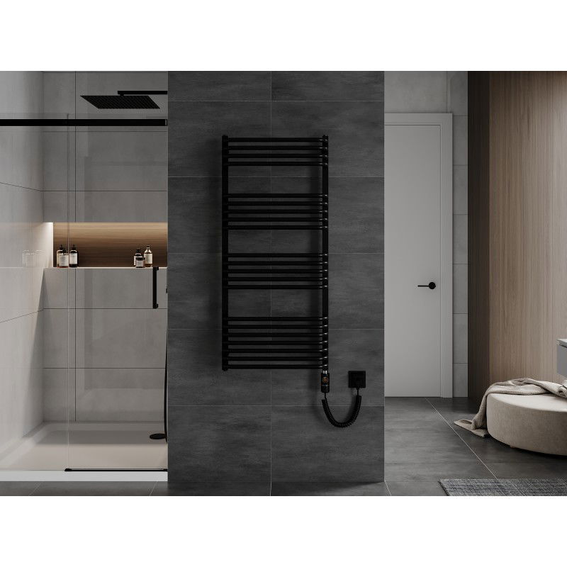 Mexen Apollo elektrický radiátor 1210 x 550 mm, 600 W, čierny - W117-1210-550-2600-70