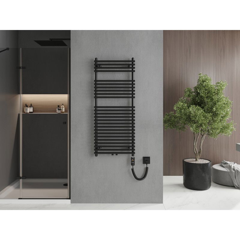 Mexen Sol elektrický radiátor 1200 x 500 mm, 600 W, čierny - W125-1200-500-2600-70