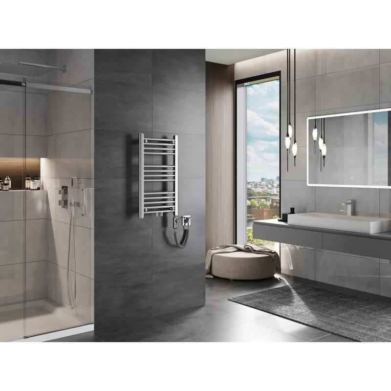 Mexen Mars elektrický radiátor 700 x 400 mm, 300 W, chróm - W110-0700-400-2300-01