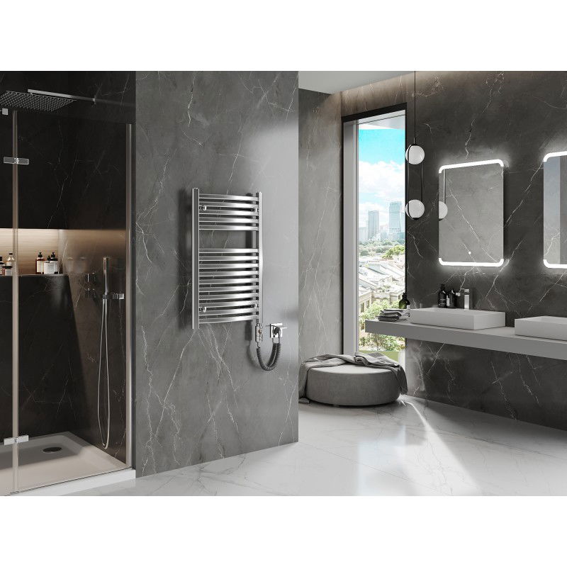 Mexen Helios elektrický radiátor 800 x 500 mm, 300 W, chróm - W103-0800-500-2300-01