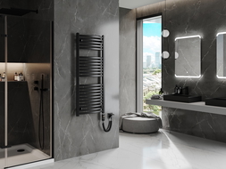 Mexen Helios elektrický radiátor 1200 x 500 mm, 600 W, čierny - W103-1200-500-2600-70