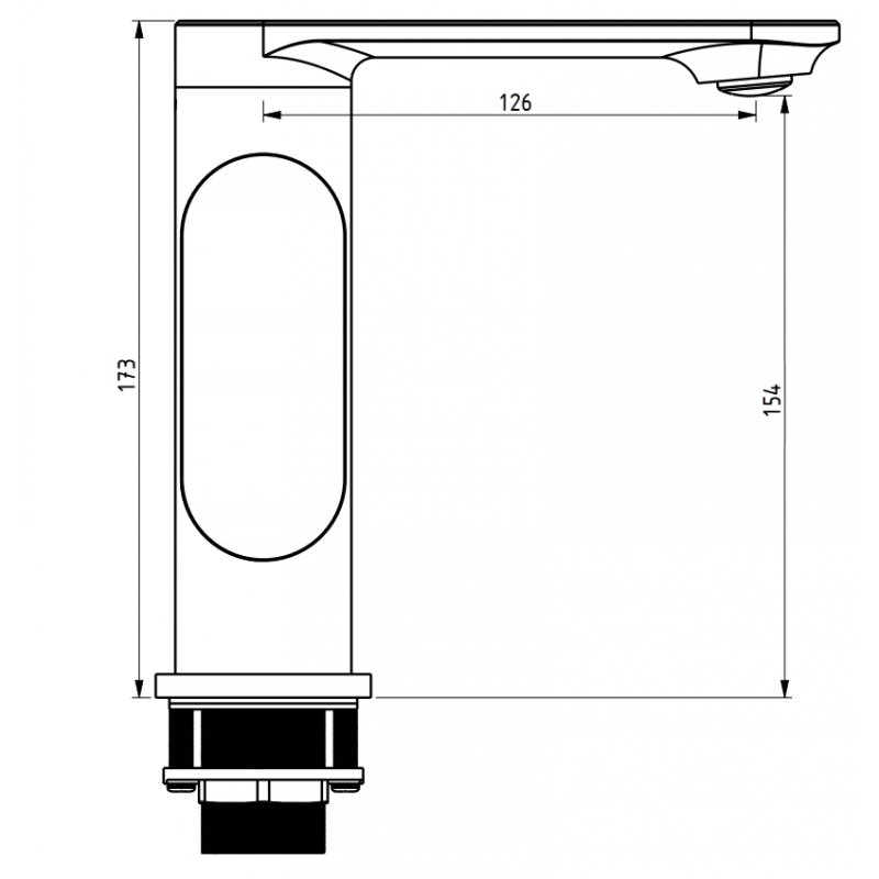 Mexen Milo R05 vaňový set, chróm - 713053R05-00