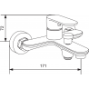 Mexen Milo R05 vaňový set, chróm - 713153R05-00