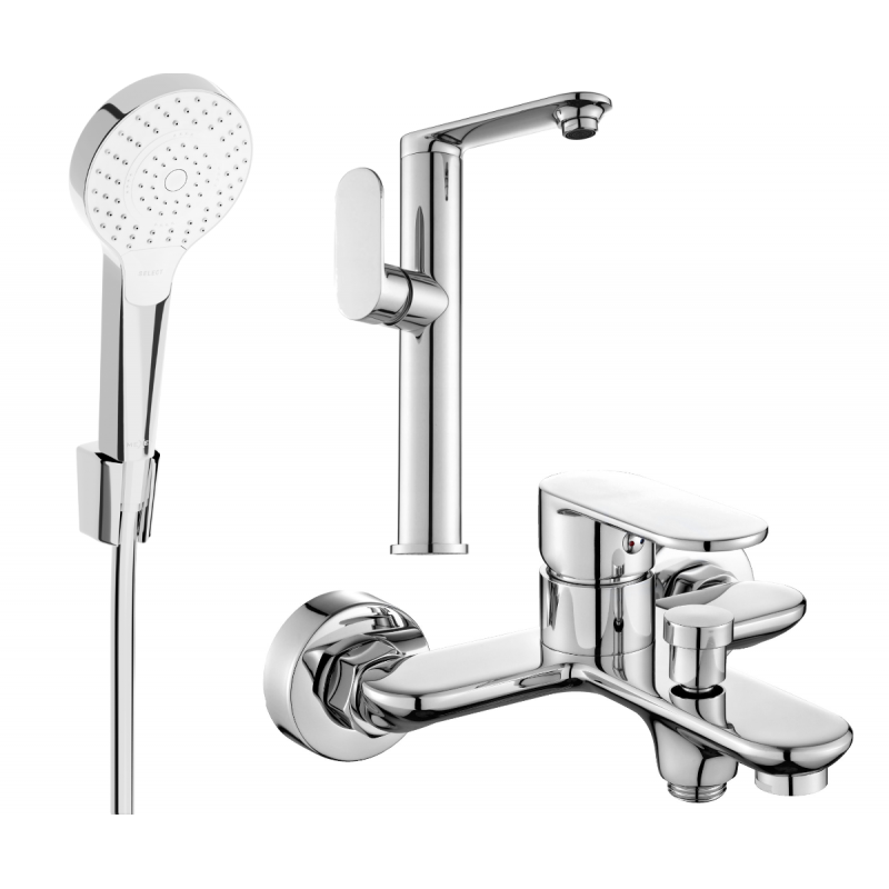 Mexen Milo R05 vaňový set, chróm - 713153R05-00