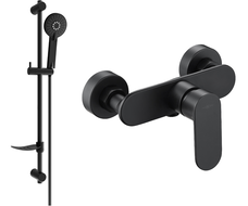 Mexen Milo DF40 sprchová batéria so sprchovým setom, čierna - 7134R40-70