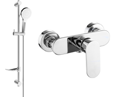 Mexen Milo DF05 sprchová batéria so sprchovou súpravou, chróm - 7134R05-00