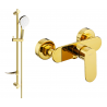 Mexen Milo DF05 sprchová batéria so sprchovacím setom, zlatá - 7134R05-50