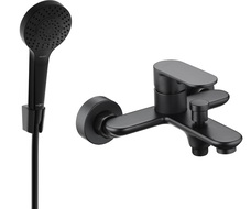 Mexen Milo R05 vaňová batéria so sprchovou súpravou, čierna - 7133R05-70