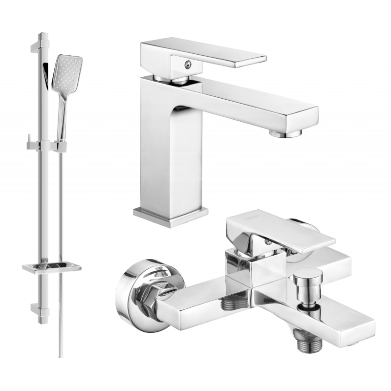 Mexen Uno DQ62 vaňová súprava, chróm - 71403DQ62-00