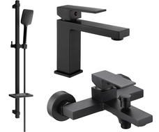 Mexen Uno DQ62 vaňový set, čierny - 71403DQ62-70