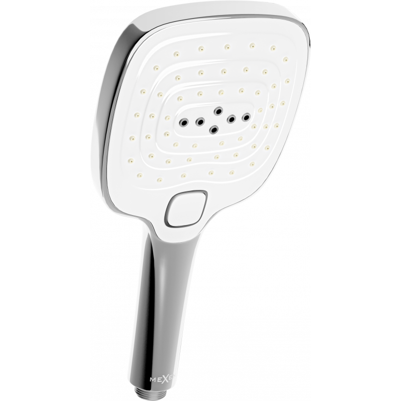 Mexen R-17 3-funkčná sprchová ružica, chróm/biela - 79517-02