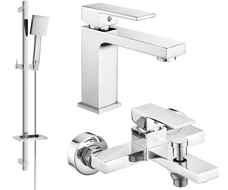 Mexen Uno DQ45 vaňový set, chróm - 71403DQ45-00