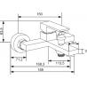 Mexen Uno R62 vaňová sada, chróm - 71403R62-00