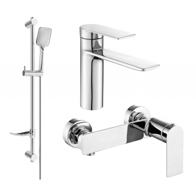 Mexen Zero DF62 sprchový set, chróm - 71104DF62-00