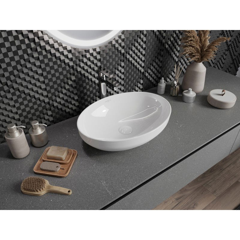 Mexen Cornelia umývadlo na dosku 50 x 37 cm, biela - 21885000