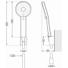 Mexen Zero R40 sada na vaňu, chróm - 71103R40-00