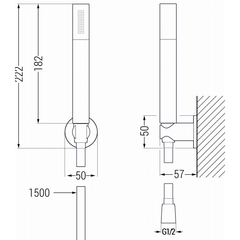 Mexen Zero R70 vaňová súprava, chróm - 71103R70-00