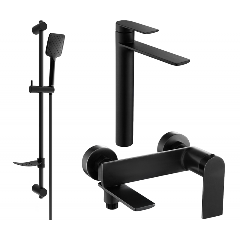 Mexen Zero DF62 sada vaničky, čierna - 7113DF62-70