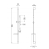 Mexen Zero DS70 vaňový set, chróm - 7113DS70-00