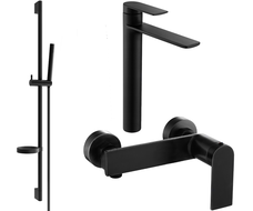 Mexen Zero DS70 sprchový set, čierny - 71114DS70-70
